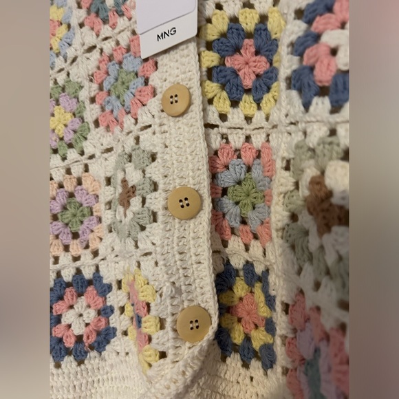 MNG by Mango crochet cardigan NWT!! - Picture 5 of 7